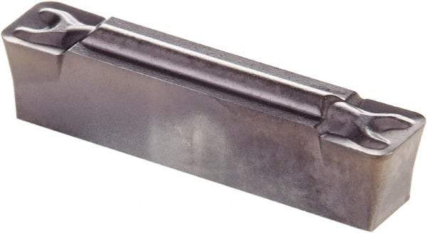 Kennametal - 0405G GMN Grade KCU10, 4.05mm Cutting Width Carbide Grooving Insert - 3.51mm Max Depth of Cut, Neutral, 0.79mm Corner Radius, AlTiN Finish - Industrial Tool & Supply
