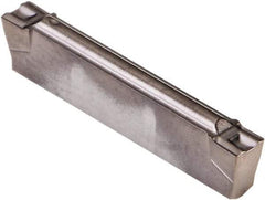 Kennametal - 0250G GMP Grade KCU10, 2.5mm Cutting Width Carbide Grooving Insert - 2mm Max Depth of Cut, Neutral, 0.2mm Corner Radius, AlTiN Finish - Industrial Tool & Supply