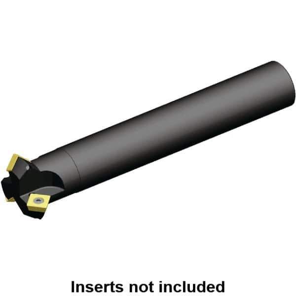 Kennametal - 45° Lead Angle, 49mm Max Cut Diam, 32mm Min Cut Diam, 9mm Max Depth of Cut, Indexable Chamfer and Angle End Mill - 3 Inserts, SP.. 1204.. Insert Style, 200mm Overall Length, Straight Shank - Industrial Tool & Supply