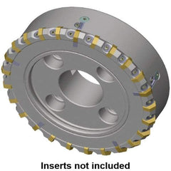 Kennametal - 133.7mm Cut Diam, 40mm Arbor Hole, 8mm Max Depth of Cut, 30° Indexable Chamfer & Angle Face Mill - 15 Inserts, HNG. 0905... Insert, Right Hand Cut, 15 Flutes, Series HexaCut - Industrial Tool & Supply