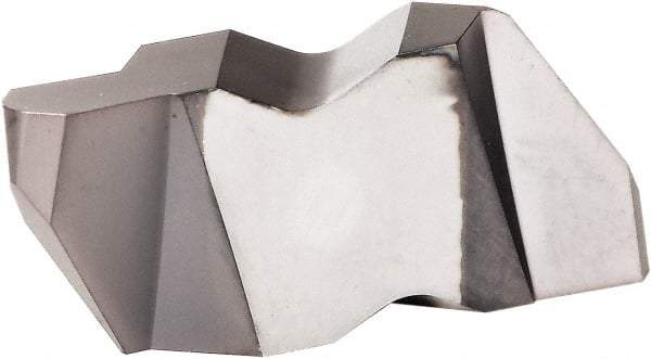 Kennametal - 3094NU Grade KCU25, 2.39mm Cutting Width Carbide Grooving Insert - 3.18mm Max Depth of Cut, Left Hand, 0.51mm Corner Radius, AlTiN Finish - Industrial Tool & Supply