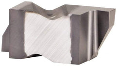 Kennametal - 3078NG Grade KCU10, 1.98mm Cutting Width Carbide Grooving Insert - 2.39mm Max Depth of Cut, Right Hand, 0.19mm Corner Radius, AlTiN Finish - Industrial Tool & Supply