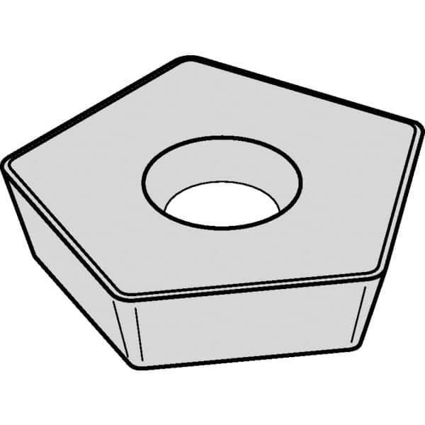 Kennametal - PDHX120420 Grade KC510M Carbide Milling Insert - TiAlN Finish, 3/16" Thick, 0.651" Inscribed Circle, 5/64" Corner Radius - Industrial Tool & Supply