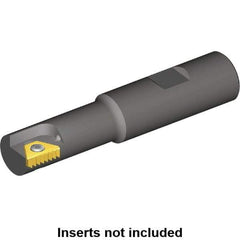 Kennametal - 9mm Cut Diam, 12mm Max Hole Depth, 12mm Shank Diam, Internal/External Indexable Thread Mill - Insert Style STN 10, 10.4mm Insert Size, 1 Insert, Toolholder Style TMS, 69mm OAL - Industrial Tool & Supply
