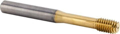 Kennametal - M10x1.50 Metric Coarse 6HX Modified Bottoming Thread Forming Tap - Solid Carbide, TiAlN Finish, 90mm OAL, 12mm Thread Length, Right Hand Thread, Series T391 - Exact Industrial Supply