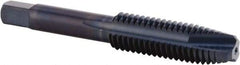 Kennametal - 5/16-18 UNF, 3 Flute, Nitride/Oxide Finish, High Speed Steel Spiral Point Tap - Plug Chamfer, Right Hand Thread, 69.09mm OAL, 28.58mm Thread Length, 8.08mm Shank Diam, 3B Class of Fit, Series KHSST - Exact Industrial Supply