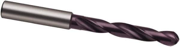 Guhring - 7.4mm Solid Carbide Jobber Drill - FIREX Finish, Right Hand Cut, Spiral Flute, 91mm OAL, Special Type Point - Industrial Tool & Supply