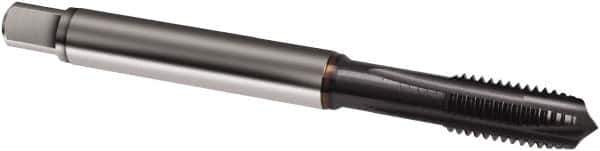 Guhring - M8x0.75 Metric Fine, 4 Flute, TiCN Finish, Powdered Metal Spiral Point Tap - Plug Chamfer, Right Hand Thread, 80mm OAL, 6H Class of Fit, Series 2903 - Exact Industrial Supply
