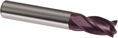 Guhring - 3/8", 5/8" LOC, 3/8" Shank Diam, 2" OAL, 4 Flute, Solid Carbide Square End Mill - Single End, FIREX Finish, Spiral Flute, 30° Helix, Right Hand Cut, Right Hand Flute, Series 3093 - Industrial Tool & Supply