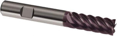 Guhring - 25mm, 45mm LOC, 25mm Shank Diam, 121mm OAL, 10 Flute, Solid Carbide Square End Mill - Single End, FIREX Finish, Spiral Flute, 45° Helix, Right Hand Cut, Right Hand Flute, Series 3047 - Industrial Tool & Supply
