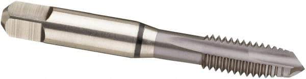 Guhring - #6-32 UNC, 3 Flute, MolyGlide Finish, Cobalt Spiral Point Tap - Plug Chamfer, Right Hand Thread, 2" OAL, 2B Class of Fit, Series 3967 - Exact Industrial Supply