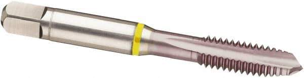 Guhring - 3/8-24 UNF, 3 Flute, MolyGlide Finish, Cobalt Spiral Point Tap - Plug Chamfer, Right Hand Thread, 2.941" OAL, 2B Class of Fit, Series 3962 - Exact Industrial Supply