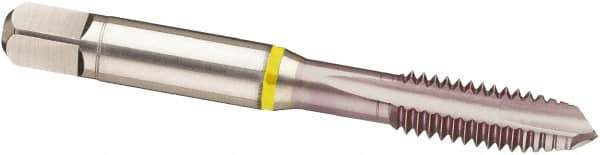Guhring - 1/4-20 UNC, 3 Flute, MolyGlide Finish, Cobalt Spiral Point Tap - Plug Chamfer, Right Hand Thread, 2-1/2" OAL, 2B Class of Fit, Series 3961 - Exact Industrial Supply