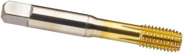 Guhring - #4-40 UNC 2BX H4/H5 Thread Limit Modified Bottoming Thread Forming Tap - Cobalt, TiN Finish, 1.882" OAL, Series 3959 - Exact Industrial Supply