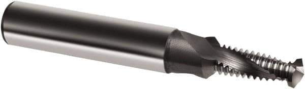 Guhring - M5x0.80 Metric, 0.1654" Cutting Diam, 2 Flute, Solid Carbide Helical Flute Thread Mill - Internal Thread, 7/16" LOC, 54mm OAL, 6mm Shank Diam - Industrial Tool & Supply