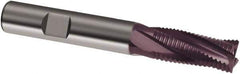 Guhring - 6mm, 13mm LOC, 6mm Shank Diam, 57mm OAL, 4 Flute, Solid Carbide Square End Mill - Single End, FIREX Finish, Spiral Flute, 20° Helix, Right Hand Cut, Right Hand Flute, Series 3682 - Industrial Tool & Supply