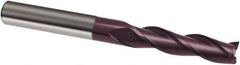 Guhring - 8mm, 40mm LOC, 8mm Shank Diam, 100mm OAL, 3 Flute, Solid Carbide Square End Mill - Single End, FIREX Finish, Spiral Flute, 30° Helix, Right Hand Cut, Right Hand Flute, Series 3680 - Industrial Tool & Supply