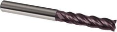 Guhring - 20mm, 65mm LOC, 20mm Shank Diam, 150mm OAL, 4 Flute, Solid Carbide Square End Mill - Single End, FIREX Finish, Spiral Flute, 35/38° Helix, Centercutting, Right Hand Cut, Right Hand Flute, Series 3627 - Industrial Tool & Supply