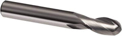 Guhring - 10mm, 19mm LOC, 10mm Shank Diam, 72mm OAL, 2 Flute, Solid Carbide Square End Mill - Single End, Uncoated, Spiral Flute, 30° Helix, Right Hand Cut, Right Hand Flute, Series 3308 - Industrial Tool & Supply