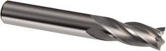 Guhring - 14mm, 26mm LOC, 14mm Shank Diam, 83mm OAL, 4 Flute, Solid Carbide Square End Mill - Single End, Uncoated, Spiral Flute, 30° Helix, Right Hand Cut, Right Hand Flute, Series 3304 - Industrial Tool & Supply