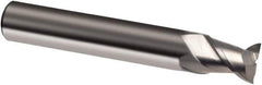 Guhring - 14mm, 14mm LOC, 14mm Shank Diam, 75mm OAL, 2 Flute, Solid Carbide Square End Mill - Single End, Uncoated, Spiral Flute, 45° Helix, Right Hand Cut, Right Hand Flute, Series 3310 - Industrial Tool & Supply