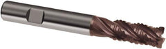 Guhring - 10mm, 22mm LOC, 10mm Shank Diam, 72mm OAL, 4 Flute, Solid Carbide Square End Mill - Single End, Nano-A Finish, Spiral Flute, 36/38° Helix, Centercutting, Right Hand Cut, Right Hand Flute, Series 3718 - Industrial Tool & Supply