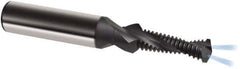 Guhring - M4x0.70 Metric, 0.1299" Cutting Diam, 2 Flute, Solid Carbide Helical Flute Thread Mill - Internal Thread, 7/16" LOC, 48mm OAL, 6mm Shank Diam - Industrial Tool & Supply