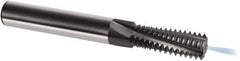 Guhring - 5/16-18 UNC, 0.2402" Cutting Diam, 3 Flute, Solid Carbide Helical Flute Thread Mill - Internal Thread, 17.6mm LOC, 64mm OAL, 8mm Shank Diam - Industrial Tool & Supply