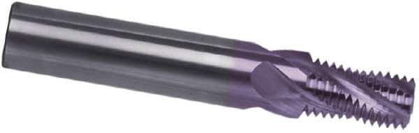 Guhring - 1/2-14 NPT, 0.571" Cutting Diam, 4 Flute, Solid Carbide Helical Flute Thread Mill - Internal Thread, 3/4" LOC, 3-1/2" OAL, 5/8" Shank Diam - Industrial Tool & Supply