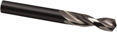 Guhring - 3/4" 130° Parabolic Flute High Speed Steel Screw Machine Drill Bit - Oxide Finish, Right Hand Cut, 66mm Flute Length, 131mm OAL, Cone Relief Point, Straight Shank - Industrial Tool & Supply