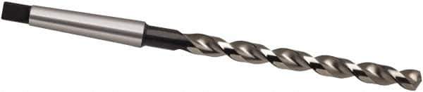 Guhring - 15mm, 2MT 130° Point High Speed Steel Taper Shank Drill Bit - Oxide Finish, 147mm Flute Length, 245mm OAL, Parabolic Flute, Series 551 - Industrial Tool & Supply