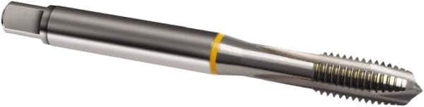Guhring - 1/4-20 UNC, 3 Flute, Bright Finish, Cobalt Spiral Point Tap - Plug Chamfer, Right Hand Thread, 80mm OAL, 2B Class of Fit, Series 873 - Exact Industrial Supply