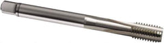 Guhring - M7x0.75 Metric Fine 6H 3 Flute Bright Finish Cobalt Straight Flute Machine Tap - Modified Bottoming, Right Hand Thread, 80mm OAL, D3/D4 Limit, Oversize - Exact Industrial Supply