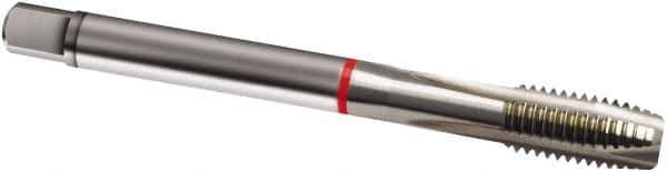 Guhring - M3x0.35 Metric Fine, 3 Flute, Bright Finish, Cobalt Spiral Point Tap - Plug Chamfer, Right Hand Thread, 56mm OAL, 6H Class of Fit, Series 828 - Exact Industrial Supply