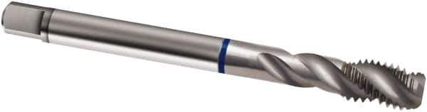 Guhring - #12-28 UNF 3 Flute 2B Modified Bottoming Spiral Flute Tap - Cobalt, Bright Finish, 80mm OAL, Right Hand Flute, Right Hand Thread, H3/H4, Series 2867 - Exact Industrial Supply