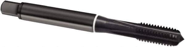 Guhring - #2-56 UNC, 3 Flute, Oxide Finish, Cobalt Spiral Point Tap - Modified Bottoming Chamfer, Right Hand Thread, 45mm OAL, 2B Class of Fit, Series 1979 - Exact Industrial Supply