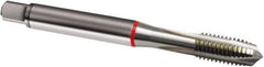 Guhring - M4x0.70 Metric, 3 Flute, Bright Finish, Cobalt Spiral Point Tap - Plug Chamfer, Right Hand Thread, 63mm OAL, 6H Class of Fit, Series 804 - Exact Industrial Supply