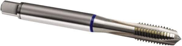 Guhring - M8x1.25 Metric, 3 Flute, Bright Finish, Cobalt Spiral Point Tap - Plug Chamfer, Right Hand Thread, 90mm OAL, 6H Class of Fit, Series 1870 - Exact Industrial Supply