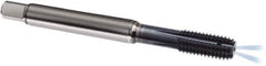 Guhring - M10x1.50 Metric 6HX D10/D11 Thread Limit Modified Bottoming Thread Forming Tap - Powdered Metal High Speed Steel, AlCrN Finish, 100mm OAL, Series 1717 - Industrial Tool & Supply