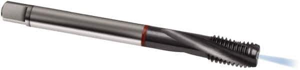 Guhring - M14x2.00 Metric 3 Flute 6HX Modified Bottoming Spiral Flute Tap - Cobalt, TiCN Finish, 110mm OAL, Right Hand Flute, Right Hand Thread, D5/D6, Series 1194 - Industrial Tool & Supply