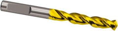 Guhring - 16.5mm 130° Cobalt Jobber Drill - TiN Finish, Right Hand Cut, Parabolic Flute, 143mm OAL, Cone Relief Point - Industrial Tool & Supply