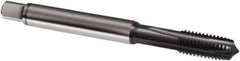 Guhring - 5/16-18 UNC, 4 Flute, TiCN Finish, Powdered Metal Spiral Point Tap - Plug Chamfer, Right Hand Thread, 90mm OAL, 3BX Class of Fit, Series 1059 - Exact Industrial Supply