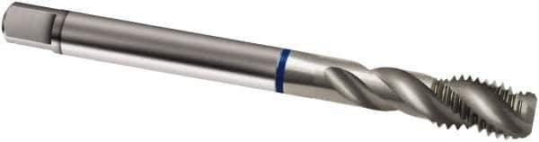 Guhring - M12x1.75 Metric 3 Flute 6H Modified Bottoming Spiral Flute Tap - Powdered Metal, Bright Finish, 110mm OAL, Right Hand Flute, Right Hand Thread, D5/D6, Series 910 - Exact Industrial Supply