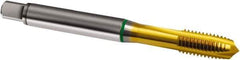 Guhring - M6x1.00 Metric, D4, 3 Flutes, Plug Chamfer, TiN Finish, Cobalt Spiral Point STI Tap - 6H Class of Fit, Series 1010 - Exact Industrial Supply