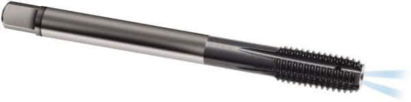 Guhring - M14x1.25 Metric Fine 6HX D9/D10 Thread Limit Bottoming Thread Forming Tap - Solid Carbide, TiAlN Finish, 100mm OAL, Series 1581 - Exact Industrial Supply