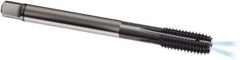 Guhring - M16x1.50 Metric Fine 6HX D10/D11 Thread Limit Bottoming Thread Forming Tap - Solid Carbide, TiAlN Finish, 100mm OAL, Series 1581 - Exact Industrial Supply