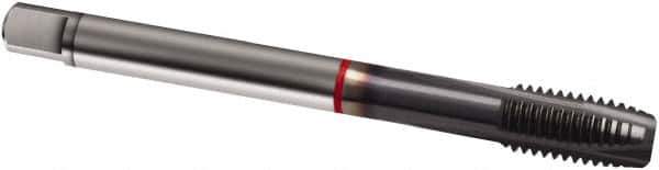 Guhring - M8x1.25 Metric, 3 Flute, TiCN Finish, Cobalt Spiral Point Tap - Plug Chamfer, Right Hand Thread, 90mm OAL, 6H Class of Fit, Series 1915 - Exact Industrial Supply