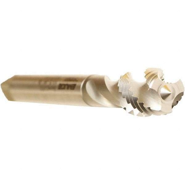 Emuge - 1-3/4 - 11" BSPP, 8 Flutes, Modified Bottoming Chamfer, Bright Finish, Cobalt British Standard Pipe Tap - 1.5748" Shank Diam, 1.2598" Square Size, Series Enorm - Exact Industrial Supply