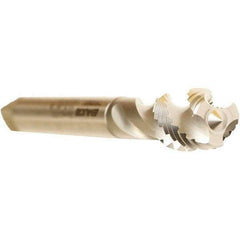 Emuge - 1-3/4 - 11" BSPP, 8 Flutes, Modified Bottoming Chamfer, Bright Finish, Cobalt British Standard Pipe Tap - 1.5748" Shank Diam, 1.2598" Square Size, Series Enorm - Exact Industrial Supply