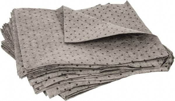 PRO-SAFE - 20.5 Gal Capacity per Package, Universal Pad - 17" Long x 15" Wide, Gray, Polypropylene - Industrial Tool & Supply